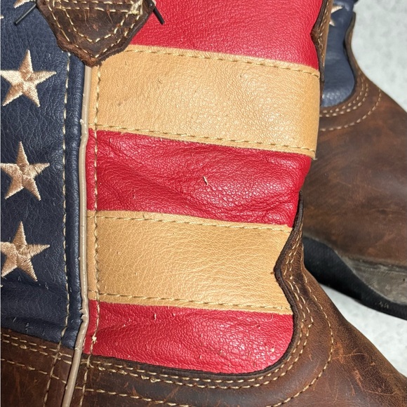 Durango USA Flag Boots Patriotic RD4414 Womens Cowgirl Leather Distressed Sz 9 M - Picture 6 of 7